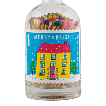 Matches In Glass Bottle Merry And Bright