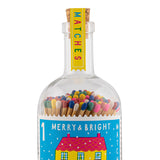 Matches In Glass Bottle Merry And Bright