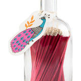 Matches In Glass Bottle Peacock