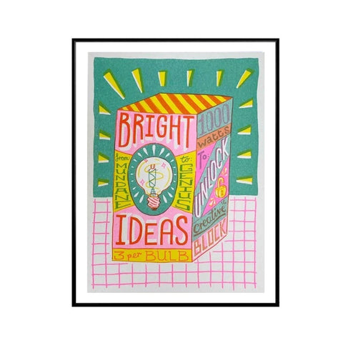 Risograph Print A5 Bright Ideas
