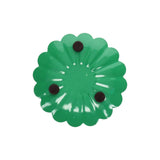 Candle Holder Enamel Forest Flower Green