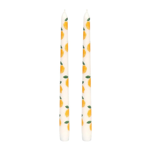Taper Dinner Candles Lemon