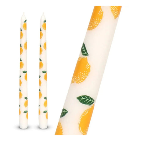 Taper Dinner Candles Lemon