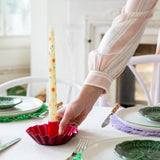 Taper Dinner Candles Floral