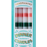 Candles Multi Striped Hand Painted