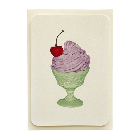 Birthday Card Lavender Chantilly Cream