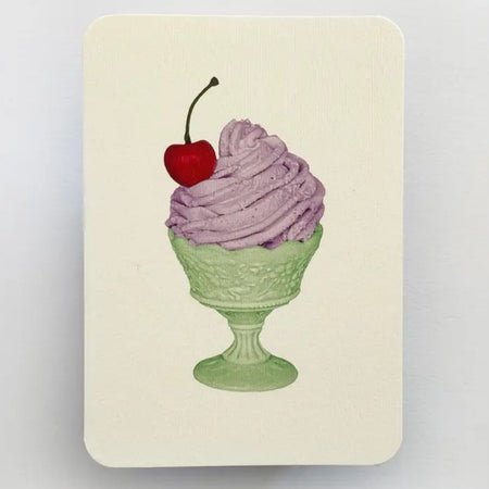 Birthday Card Lavender Chantilly Cream