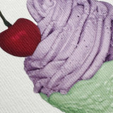 Birthday Card Lavender Chantilly Cream