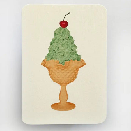 Birthday Card Mint Chantilly Cream