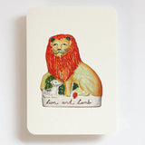 Greeting Card Lion And Lamb