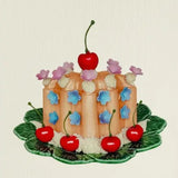 Birthday Card Saffron Cream Blancmange