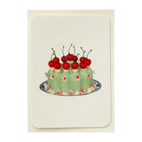Birthday Card Chartreuse Cream Blancmange