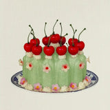 Birthday Card Chartreuse Cream Blancmange