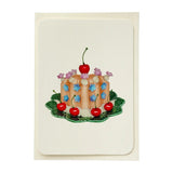 Birthday Card Saffron Cream Blancmange