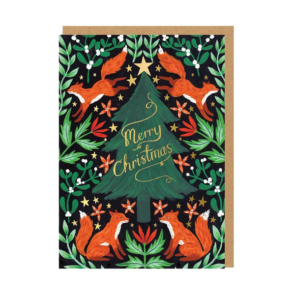 Christmas Card Fox Christmas