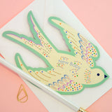 Die Cut Card New Baby Bird