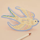 Die Cut Card Thank You Bird