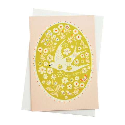New Baby Card Floral