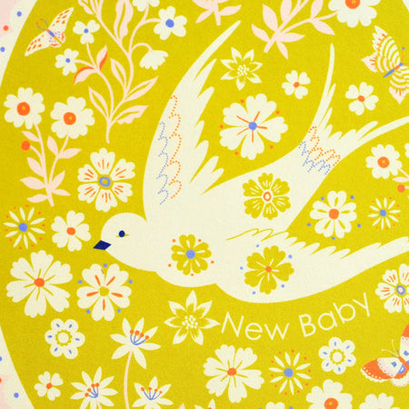New Baby Card Floral