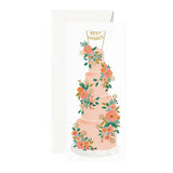 Wedding Card Tall Wedding Cake