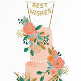 Wedding Card Tall Wedding Cake