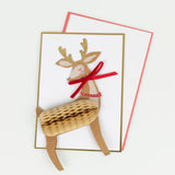 Stand Up Reindeer Christmas Card