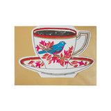 Card Birdy Tea Cup