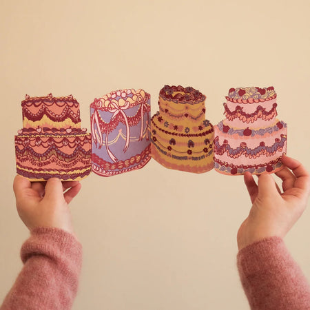 Concertina Card Birthday Cake