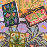 Greeting Card Whimsical Flowers