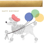 Birthday Card French Poodle