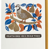 Christmas Card Partridge In A Pear Tree