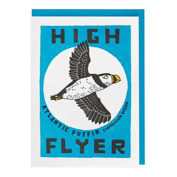 Card High Flyer Puffin