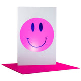 Card Dandy Smiley Neon Pink