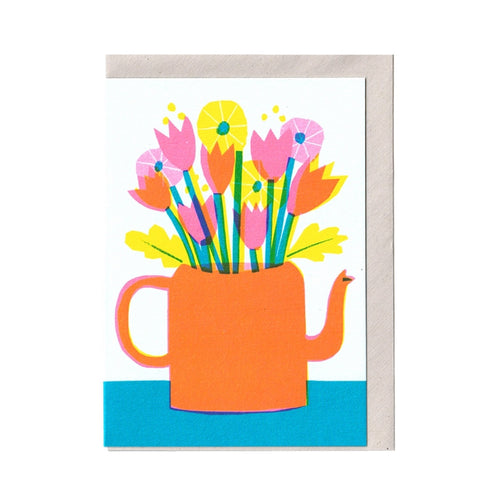 Card Floral Teapot