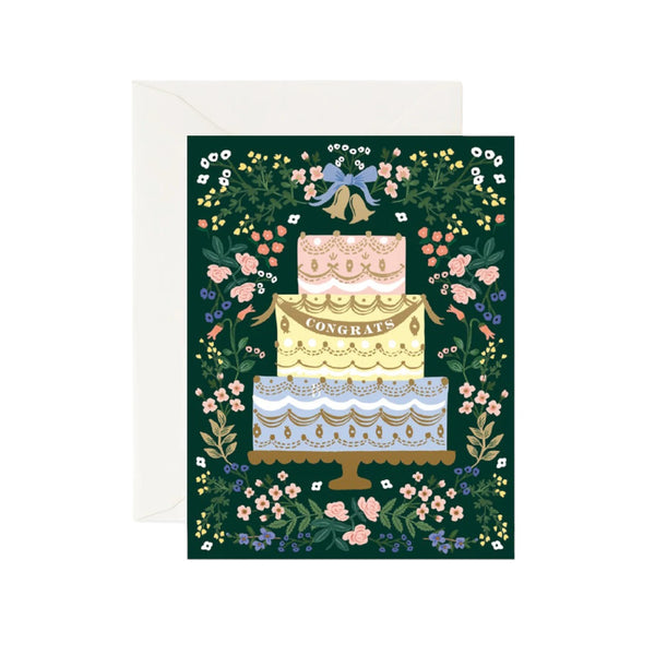 Wedding Card Congrats Cake