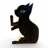 Card Die Cut Black Cat