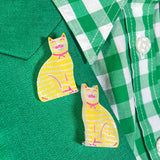 Cat Wearing Ribbons Brooch