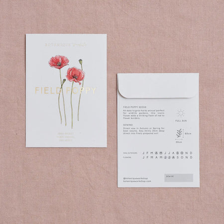 Seed Packet Field Poppy