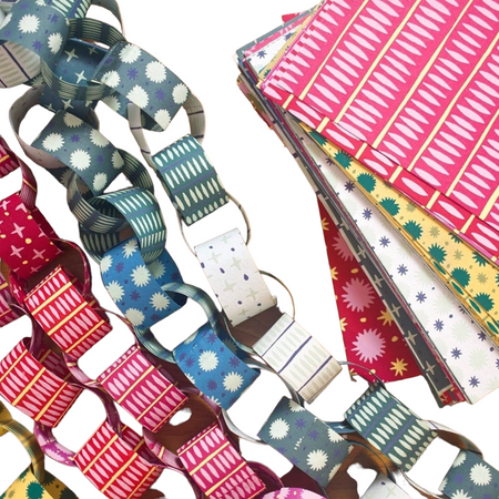 Paper Chain Kit Boxed Pink