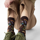 Bonne Maison Socks Semis Marron fonce