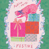 Christmas Card Feline Very Festive