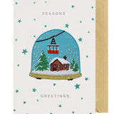 Christmas Card Patch Snow Dome Seasons