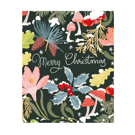 Christmas Card Winter Floral