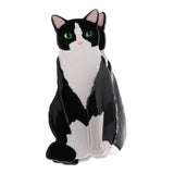 Claw Clip Cat Black And White