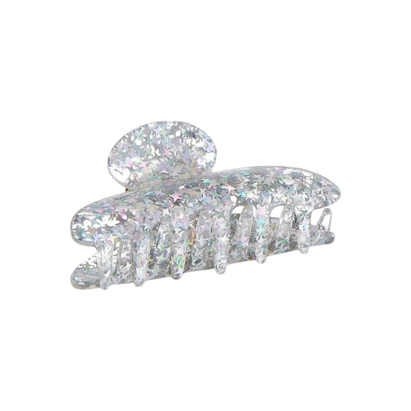 Sparkly hair clip on a white background