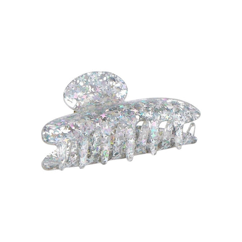 Sparkly hair clip on a white background