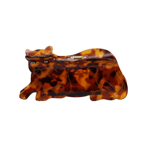 leopard claw clip on a white background