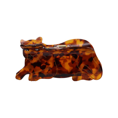leopard claw clip on a white background
