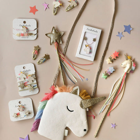 Rainbow Unicorn Ring Set