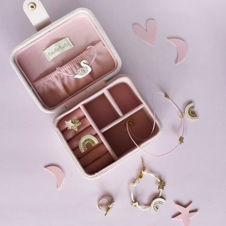 Enchanted Rainbow and Swan Ring Set